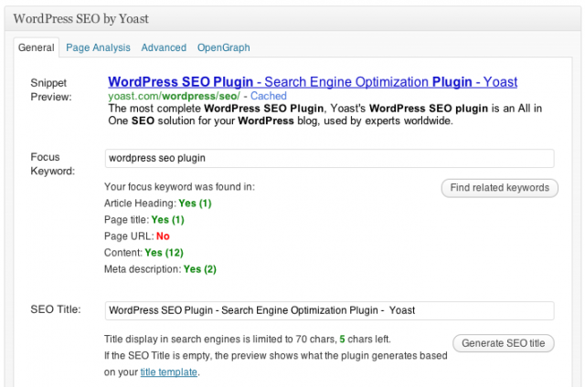 WP Seo by Yoast